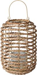 Seagrass Φαναράκι Ψάθινο Καφέ 22x22x31εκ. Zaros
