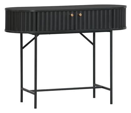 Zeplen Κονσόλα από Ξύλο & Μέταλλο Μαύρη Απόχρωση Μ100xΠ35xΥ75εκ. Pakketo