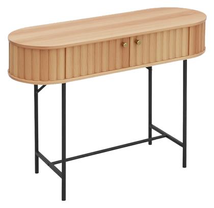 Zeplen Κονσόλα από Ξύλο & Μέταλλο Oak Απόχρωση Μ100xΠ35xΥ75εκ. Pakketo