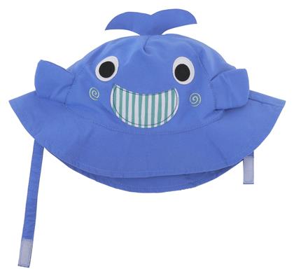 Παιδικό Καπέλο Bucket Υφασμάτινο Αντηλιακό Whale Μπλε Zoocchini
