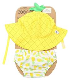 Παιδικό Μαγιό Πάνα με Καπέλο Zoocchini