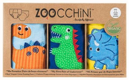 Παιδικό Σετ με Βρακάκια Πολύχρωμα Jurassic Pals 3τμχ Zoocchini
