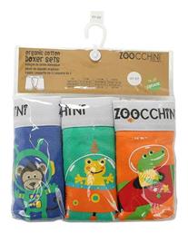 Space Παιδικό Σετ με Μποξεράκια Πολύχρωμα 3τμχ Zoocchini
