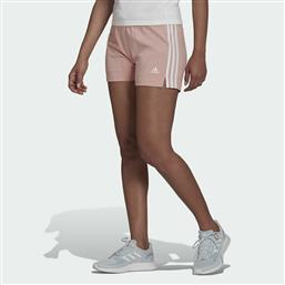 Adidas Essentials Slim 3-Stripes Αθλητικό Γυναικείο Σορτς Wonder Mauve