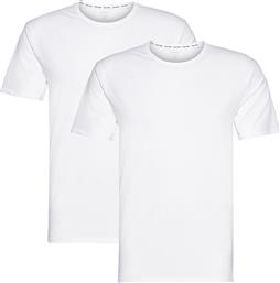 Calvin Klein Ανδρικές Φανέλες Κοντομάνικες σε Λευκό Χρώμα 2Pack