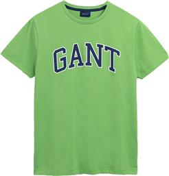 Gant Ανδρικό T-shirt Πράσινο με Λογότυπο από το Clodist