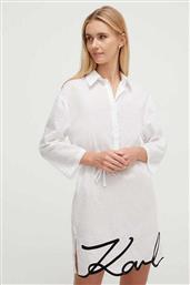 Karl Lagerfeld Mini Σεμιζιέ Φόρεμα Λευκό από το Modivo
