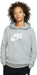 Nike Essentials Γυναικείο Φούτερ με Κουκούλα Γκρι
