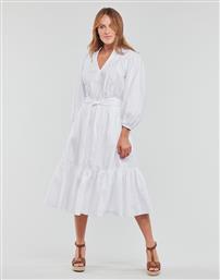 Ralph Lauren Maxi All Day Φόρεμα Μακρυμάνικο Λευκό