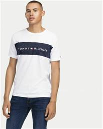 Tommy Hilfiger Ανδρικό T-shirt Λευκό με Λογότυπο από το Modivo